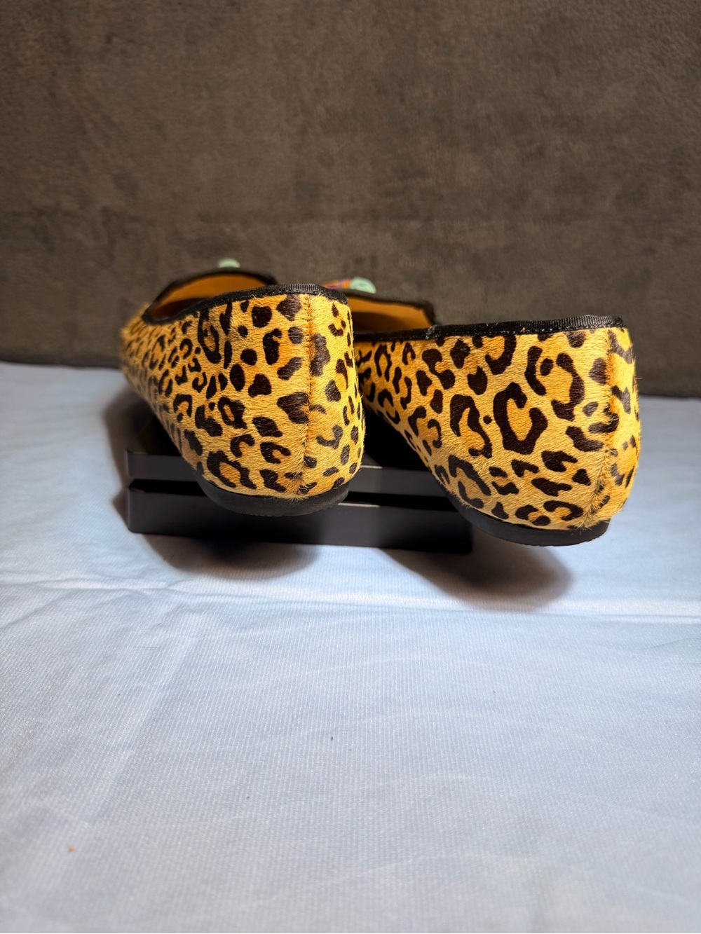 Hush Puppies Leopard Tassel Pointed Flats - Yellow & Black - Picture 4 of 11